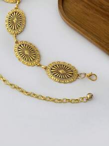 Boho Summer Waist Chain Belt For Daily Life Halloween - Gold - View 2