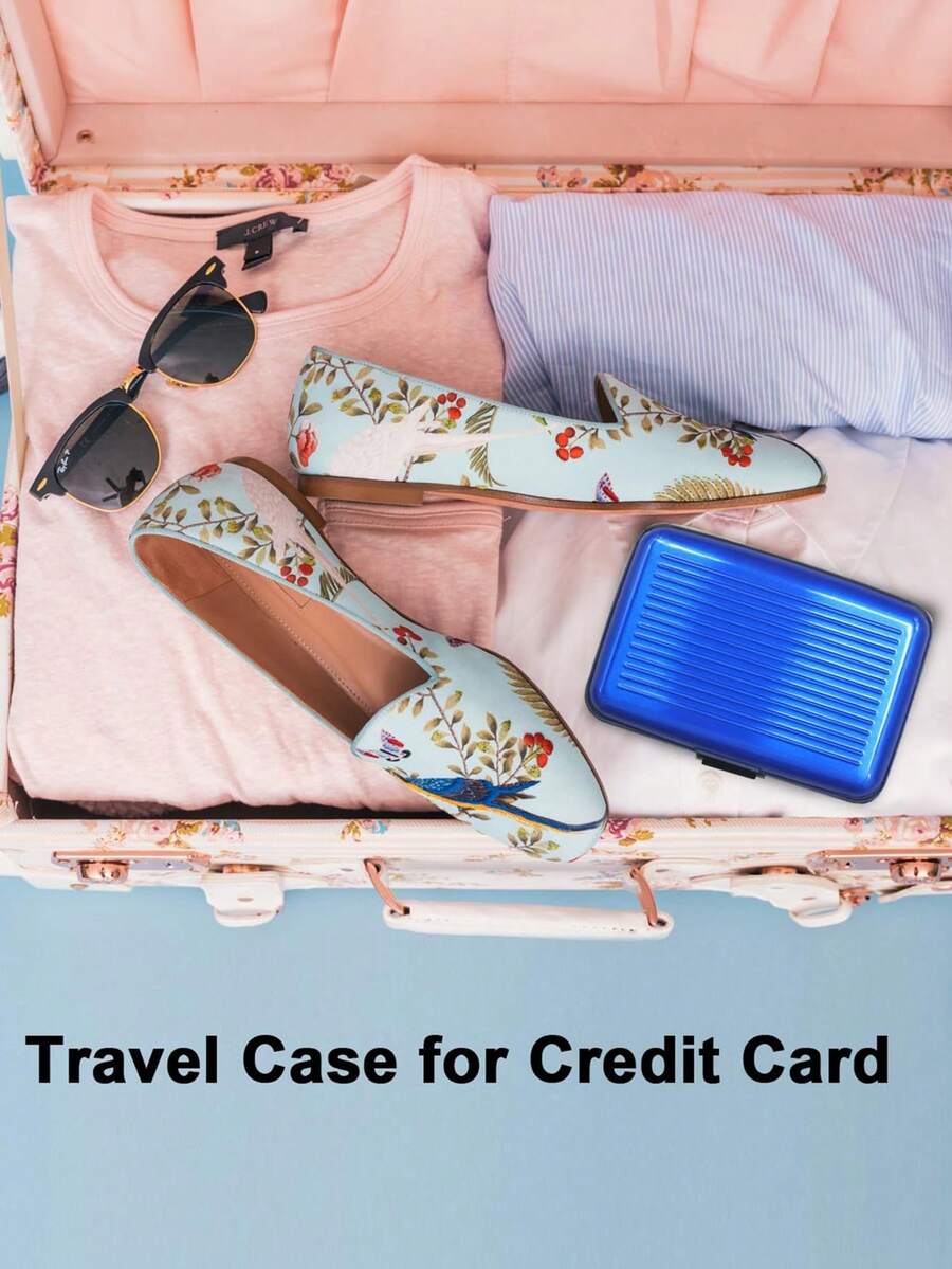 1 PC Premium RFID Blocking Mini Aluminum Credit Card Holder Compact