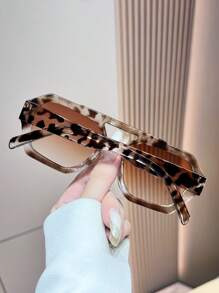 1 buc. Ochelari de soare asimetrici la modă, stil Y2K, unisex, pentru vară, plajă, vacanță, accesorii de plajă pentru femei, ochelari de soare, blocare a culorilor, Boho Vacay Vibes, pentru vacanță de vară la plajă, în aer liber, călătorii