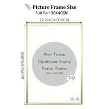 2/3pcs 12x16in/30x40cm Gold Aluminum Alloy Photo Frames, A3/A4 Modern Home Decor Art Frames, Minimalist Stylish Gold Aluminum Alloy Decorative Frames - Gold - View 7