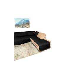 Cubre Salas Esquineras Protector Sofa Tipo L Doble Vista - Negro - Ver 2