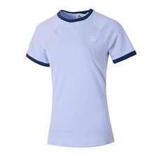 Adidas Originals Áo thun thể thao Trefoil thời trang dành cho nữ, thoải mái khi tập thể dục ngoài trời và hoạt động thường ngày, IX1916 - màu tím nhạt - Xem 1