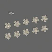 20pcs Rhinestone Applique Flower Patch Patches Suitable For Bags Hats Clothes DIY Accessories Decoration Hand Sewn