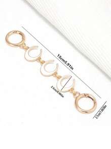 Three Bag Extension Chain Set, Heart Pendant And Flower Bag Chain Are Suitable For Handbags, Wallets, Shoulder Bags And Chest Bags. The Replacement Accessory Comes With A Flower Pendant, Suitable For Various DIY Bag Making. - White - View 14