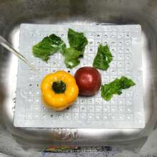 1 tấm thảm mềm bảo vệ bồn rửa - Bảo vệ bồn rửa khỏi trầy xước, đa năng, nhanh khô, dễ cắt tỉa, phụ kiện nhà bếp thiết yếu - Nhiều màu - Xem 12