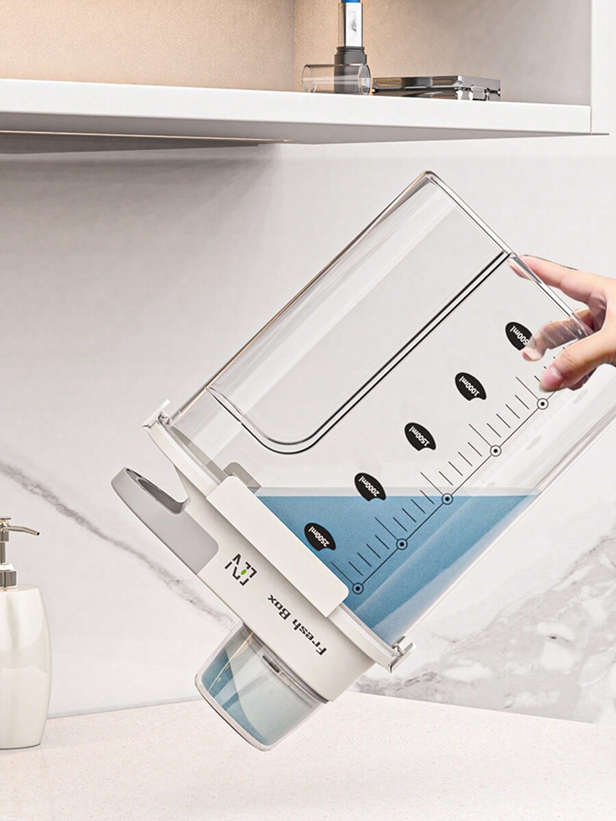 1pc Plastic Detergent Dispenser With Lid, LeakProof Sealed Powder