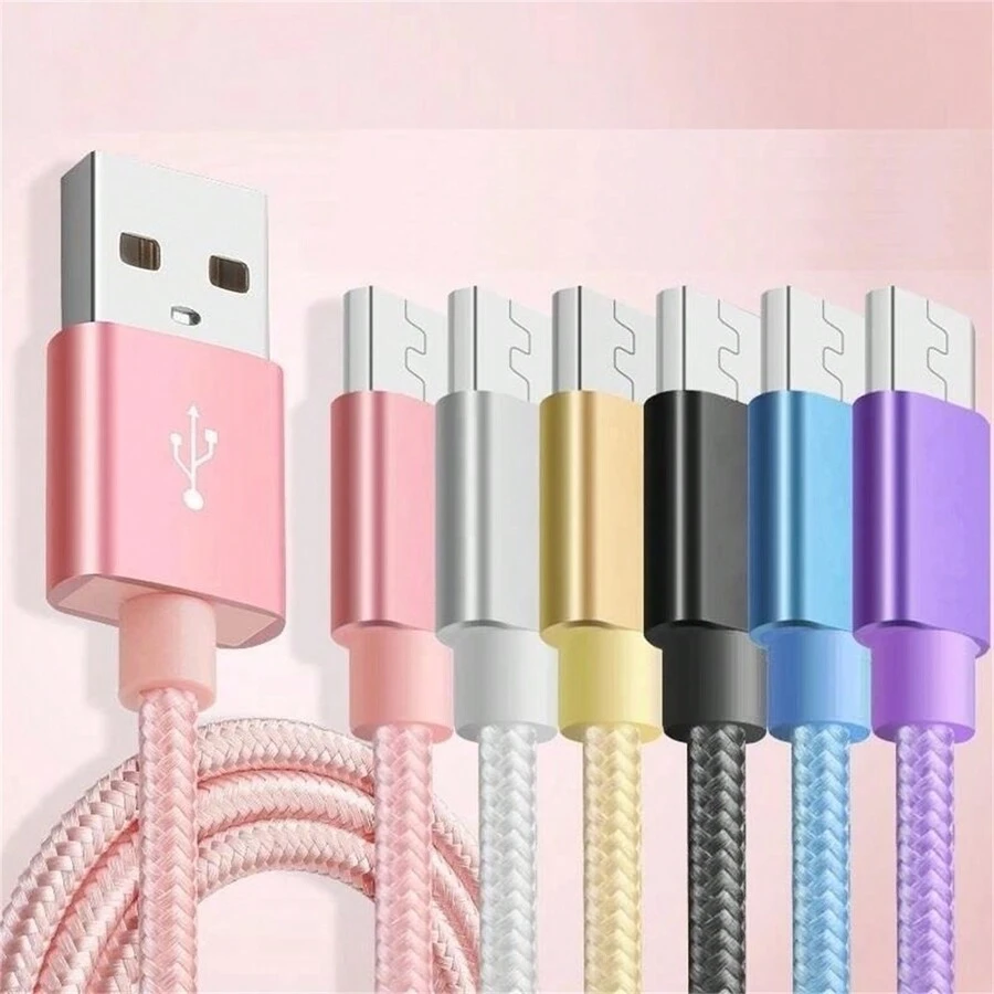 USB Type C 数据线快速充电数据线适用于 Vivo OPPO Redmi 等 USB C 智能手机充电器线