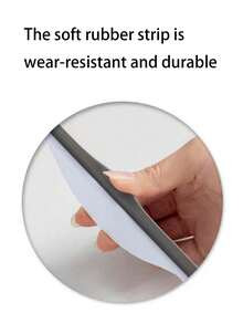 1/2件装软橡胶迷你桌面刮水器玻璃刮水器硅胶玻璃窗户清洁器浴室瓷砖双面刮水器适用于浴室水槽浴室阳台玻璃 - 彩色 - 查看 9