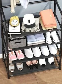 Perchero De Metal De Pie Libre, Perchero Moderno Simple Multifuncional - Multicolor - Ver 4