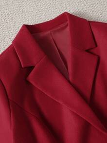 Plus Size Women Christmas Casual Loose Coat, Elegant For Commute, New Year Eve Party Valentine's Day, For Winter