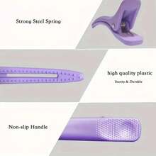 Salon Hair Clips, Large Invisible Hairdresser Sectioning Alligator Clips, Long Jaw Positioning Clips For Haircut - Multicolor - View 5