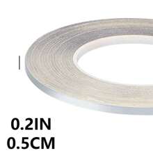 60米卷装装饰地板收边胶带，金/银框装饰接缝贴纸，防水墙贴家居装饰，瓷砖填缝胶带，自粘胶带，地板和墙面接缝密封胶带，附带说明书