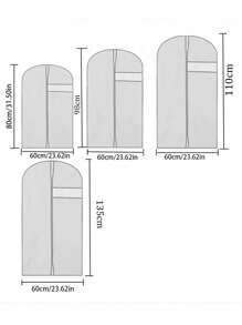 1Pc Dustproof Clothing Covers Waterproof Clothes Dust Cover Coat Suit Dress Protector Hanging Garment Bags Closet Organizer Back To School Bedroom School Storage Storage Bag Dorm Essentials Clothes Organizer College Teacher Room Organization Drawer Wardrobe Organiser Closet Storage Quilted Bag Underbed Organizer Box Drawer/Wardrobe Organiser /Closet Storage/Quilted Bag Underbed Organizer Boxclothes Storageorganization And Storage Organizer Storage Containersorganization And Storage Organizer Storage ContainersFor Home Bedroomfor Closet StorageHanging ClothesDressesShirts Coats For Closet Storage - Black - View 6