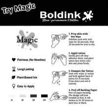 Boldink Non-Permanent Tattoo Technology, Black Spider Patterned Halloween Temporary Tattoo, Vivid And Realistic, Water-Resistant Long-Lasting 1-2 Weeks, Natural Matte Finish, Easy To Apply, Great Choice For Temporary Tattoos - Black - View 5