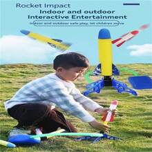 Đồ chơi phóng tên lửa xốp cho trẻ em, phóng tên lửa Sky Rocket chạy bằng bước chân, đồ chơi giải tỏa căng thẳng tương tác cho bé trai và bé gái (Màu tên lửa ngẫu nhiên) - Nhiều màu - Xem 3