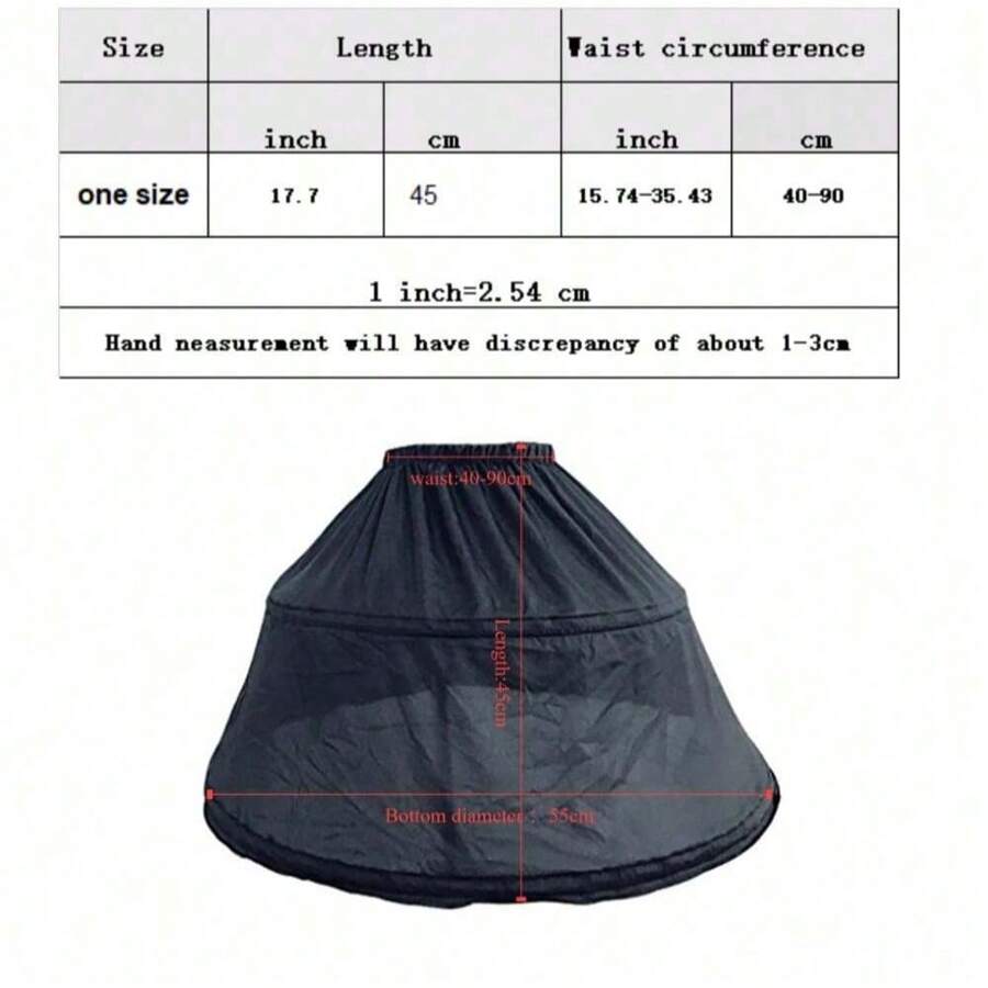 Women's 2 Hoops Pannier Petticoat Crinoline Underskirt Slip SHEIN