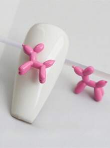 30 CÁI Dễ Thương Hợp Kim Kim Loại Móng Tay Chó Đáng Yêu Đá Rhinestones 3D Móng Tay Chó Con Đồ Trang Trí Nghệ Thuật Làm Móng Cho Phụ Nữ Cô Gái Làm Thủ Công DIY Làm Móng Tay - Nhiều màu - Xem 8