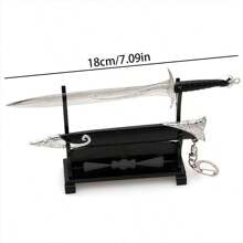 Espada corta élfica de metal, modelo de Bilbo Bolsón Frodo Sting - Multicolor - Ver 2