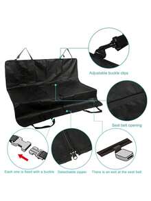 Thảm lót thú cưng chống bám bẩn cho xe hơi mới Thảm lót thú cưng có thể gập lại Đệm ghế sau xe hơi - Một cỡ - Xem 5