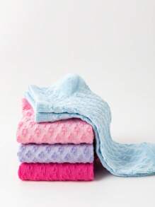 6双/套女士水钻格子镂空透气学生袜，适合学校日常使用 - 彩色 - 查看 2