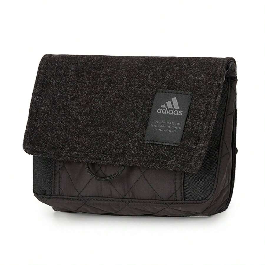 Adidas MH SMALL BAG SE 男女通用单肩包，休闲斜挎包（尺寸约：17*21*5厘米） - 黑色 - 查看 1
