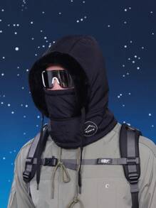 JOYLORD 1pc Men's Winter Hat, Mask & Neck Warmer 3-In-1 Set, Thermal Lined Warm Face Cover, Earflap Trapper Hat For Cycling, Skiing