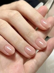 24/30 件各种尺寸玫瑰裸色哑光光滑亚克力按压指甲，适合女士和女孩，包括 1 件指甲锉指甲用品指甲 - 藕粉色 - 查看 6