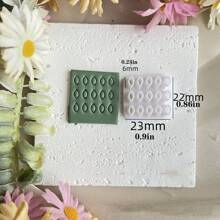 1 件/5 件叶子和花朵形状的粘土切割器，用于耳环、粘土珠子制作的珠宝制作工具 - 白色 - 查看 9