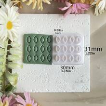 1 件/5 件叶子和花朵形状的粘土切割器，用于耳环、粘土珠子制作的珠宝制作工具 - 白色 - 查看 10