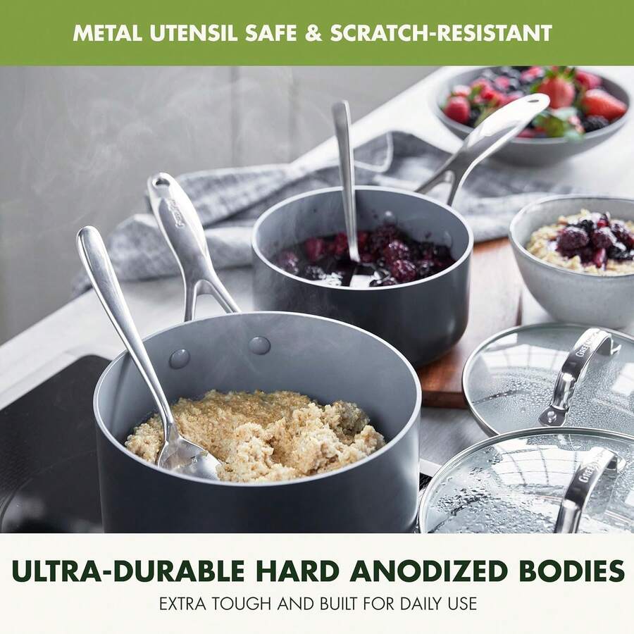 GreenPan Valencia Pro Hard Anodized Healthy Ceramic Nonstick 16 Piece