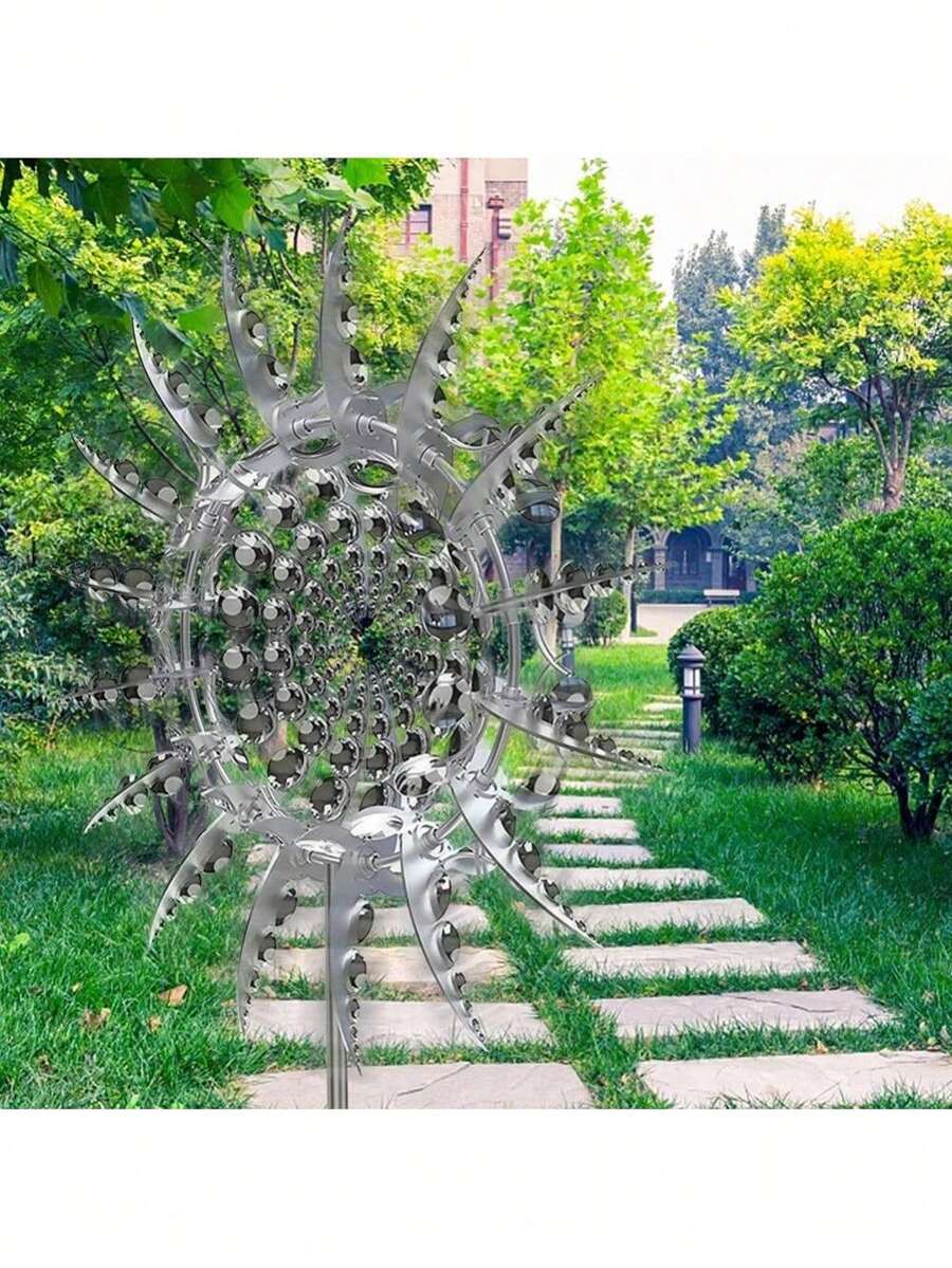 Unique And Magical Metal Windmill Dual Direction Rotating Outdoor Wind