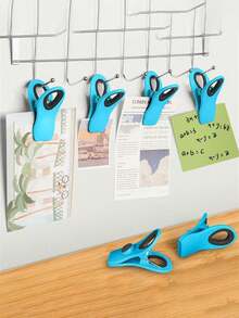 12 件优质食品袋密封夹 - 多功能、防潮、防尘、密封 - 适用于各种塑料袋、零食袋、厨房收纳袋和储物袋，易于使用的厨房配件促销 - 彩色 - 查看 8