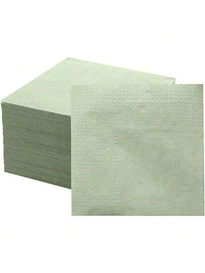 20/40/80pcs 2-Ply Sage Green Napkins Disposable Cocktail Napkins Folded 10*10Inches Disposable Paper Napkins For Dinner Wedding Birthday Party Bridal Anniversary Reception Event