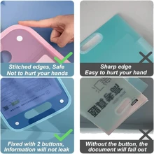 1pc A4 Folder, Vertical A4 File Manager With Handle, A4 Extended Waterproof Folder With Portable 13 Pocket Large Storage A4 Letter Size Document Folder For Students, Business, Travel Back To School - Multicolor - View 8