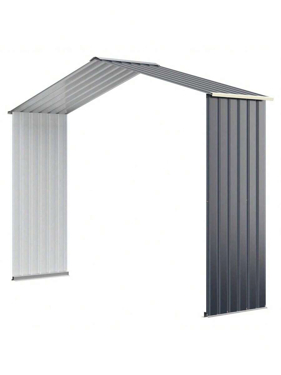 Outdoor Storage Shed Extension Kit For 9.1 Ft Shed Width Grey SHEIN UK