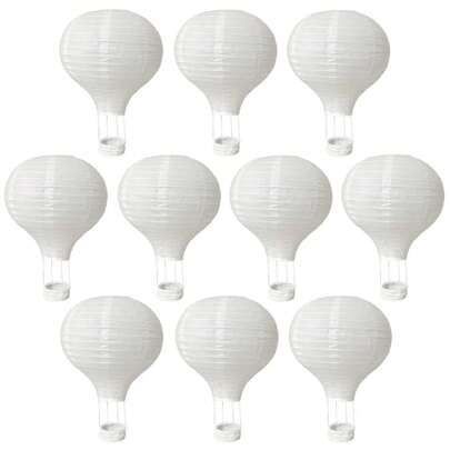 6/10pcs 12-Inch White Hot Air Balloon Paper Lanterns, Unique And Special Home Decor Lighting, Home Game, Wedding Birthday Anniversary Engagement Decoration