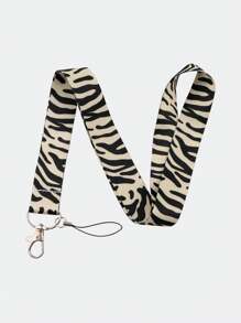 1 Stück Tier Leoparden Muster Zebra Muster Handyband Langes Band Süße Kuh Lanyard Schlüsselanhänger Kartenhalter Lanyard Auto Zubehör Taschenbehang Schule Tier Goth Y2k Taschenzubehör Lanyards mit ID Halter Auto Zubehör Taschenbehang