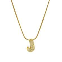26pcs English Letter Pendant Necklace, Stainless Steel Curb Chain, Fashion Accessory