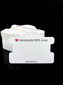 100pcs/50pcs/30pcs/10pcs Small Business Bracelet Packaging, Bracelet Display Card, Suitable For Handmade Crafts, Hanging Jewelry Bracelets, Necklaces And Of Commercial Products - Multicolor - View 18