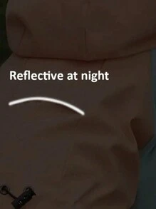 1 件宠物雨衣，狗狗四季通用雨衣，宠物连帽连体衣，狗狗防水衣服 - 灰色 - 查看 5