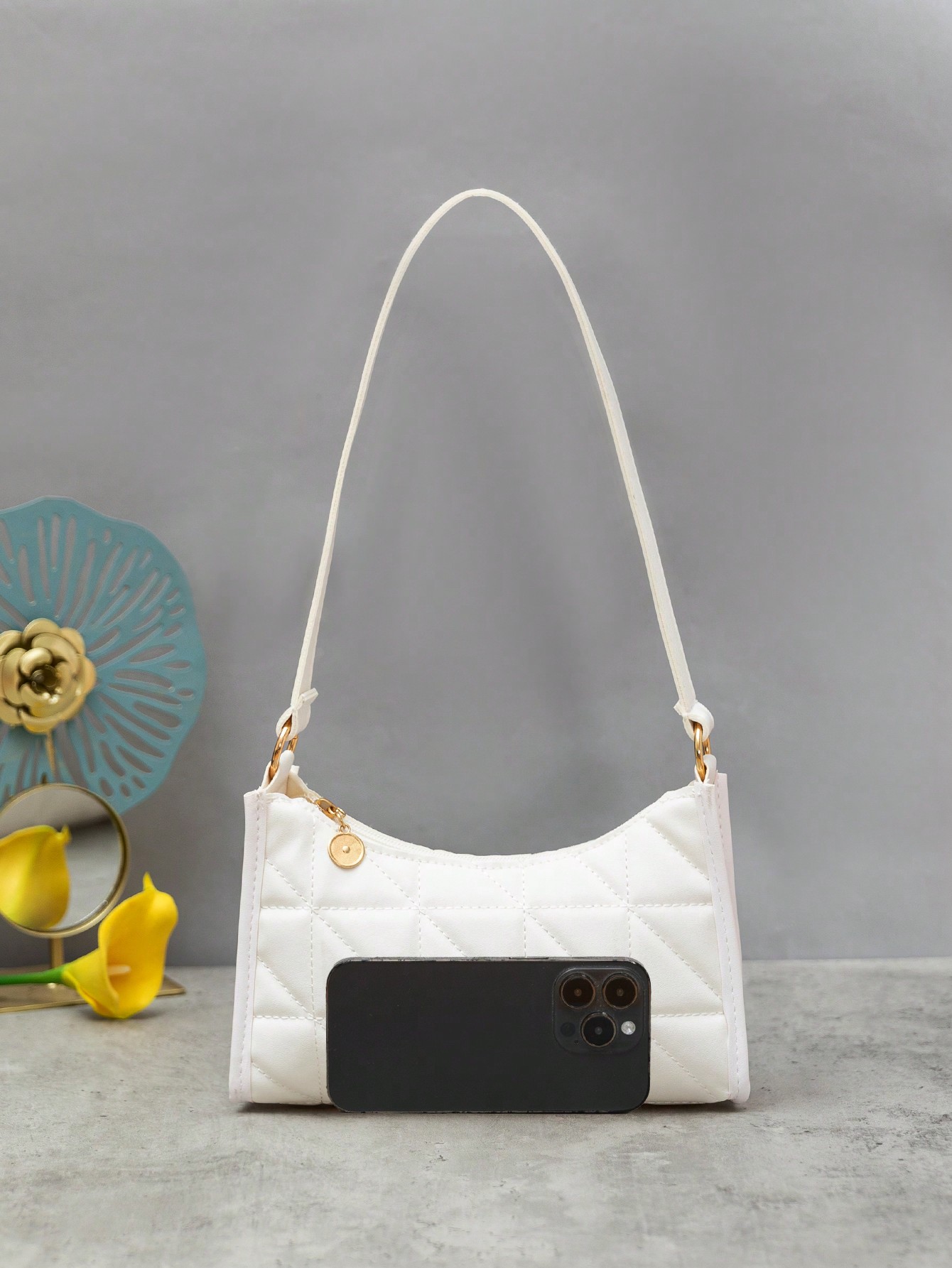 حقيبة كتف مطرزة أنيقة للمرأة، حقيبة عبر الجسم عصري...