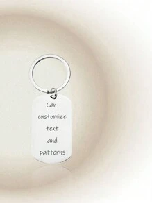 Stainless Steel Customizable Letter Keychain,Engraved, Stainless,Colorful,Cute,Adorable,Funny,Kawaii,Y2K,Stylish,Unisex,Casual,Custom,Personalized,Unique,Customized,Ideal Gifts For Him,Ideal Gifts For Her,Her,Boyfriend,Girlfriend,Family,Friends,Children