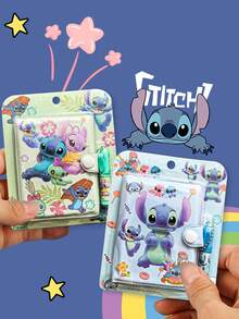 1Pc Sổ tay bỏ túi Kawaii Stitch phong cách ngẫu nhiên Sổ tay Lilo & Stitch Sổ tay giấy Notepad Sổ tay hoạt hình Văn phòng phẩm Quà tặng Đồ chơi (Một số bộ phận có thể ngẫu nhiên) - Nhiều màu - Xem 1