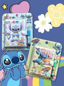 1Pc Sổ tay bỏ túi Kawaii Stitch phong cách ngẫu nhiên Sổ tay Lilo & Stitch Sổ tay giấy Notepad Sổ tay hoạt hình Văn phòng phẩm Quà tặng Đồ chơi (Một số bộ phận có thể ngẫu nhiên) - Nhiều màu - Xem 2