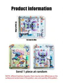 1Pc Sổ tay bỏ túi Kawaii Stitch phong cách ngẫu nhiên Sổ tay Lilo & Stitch Sổ tay giấy Notepad Sổ tay hoạt hình Văn phòng phẩm Quà tặng Đồ chơi (Một số bộ phận có thể ngẫu nhiên) - Nhiều màu - Xem 5