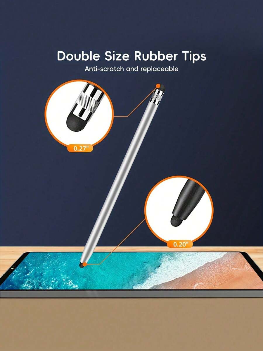 Double Head Capacitor Pen, Touch Pen, Rubber Head Replacement