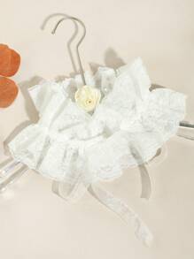 1 chiếc Áo choàng cổ lưới bồng bềnh thời trang dành cho nữ có thể tháo rời, đa năng, có thể điều chỉnh, thích hợp để mặc dự tiệc - A - Xem 26