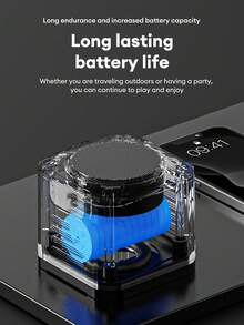 TRANSFORMERS TF-Y13 蓝牙音箱，TWS 联动，家庭卡拉 OK，大音量，环绕音质，户外/车载，便携式，超重低音，高品质音频，持久电池，迷你无线音箱 - 黑色 - 查看 3