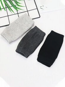 1 双无指手套，适合男士和女士的保暖冬季手套，适合办公室电脑打字、学生写作和智能手机使用 - 彩色 - 查看 1