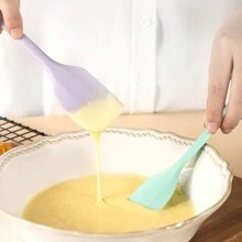 2pcs, 2in1, Silicone Spatula, Silicone Spatula Scraper, Mini Silicone Spatula, Jam Spatula, High Temperature Resistant Cream Spatula, Stirring And Baking Tool, Kitchen Utensils, Apartment Essentials, College Dorm Essentials, Back To School Supplies
